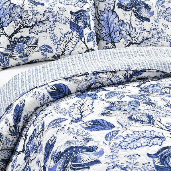 Lush Decor Cynthia Jacobean 3 Piece Quilt Set