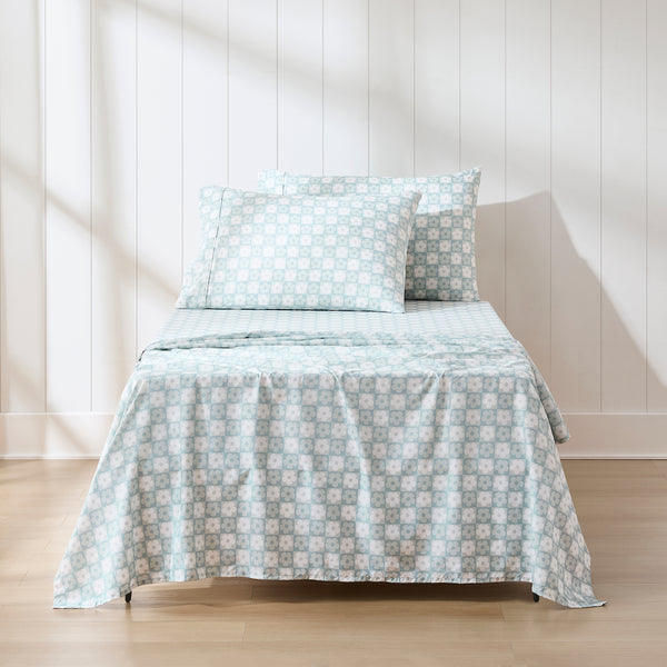 Lush Decor Daisy Checkered Sheet Set