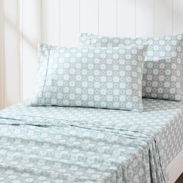 Lush Decor Daisy Checkered Sheet Set