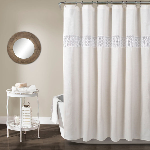 Lush Decor Dana Lace Shower Curtain