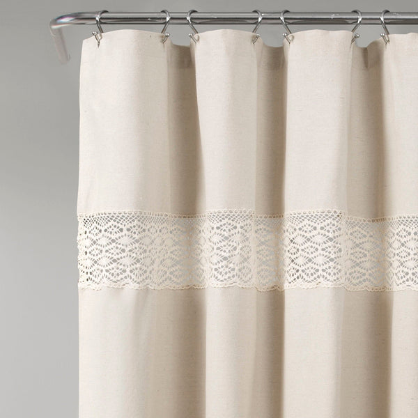 Lush Decor Dana Lace Shower Curtain