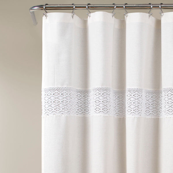 Lush Decor Dana Lace Shower Curtain
