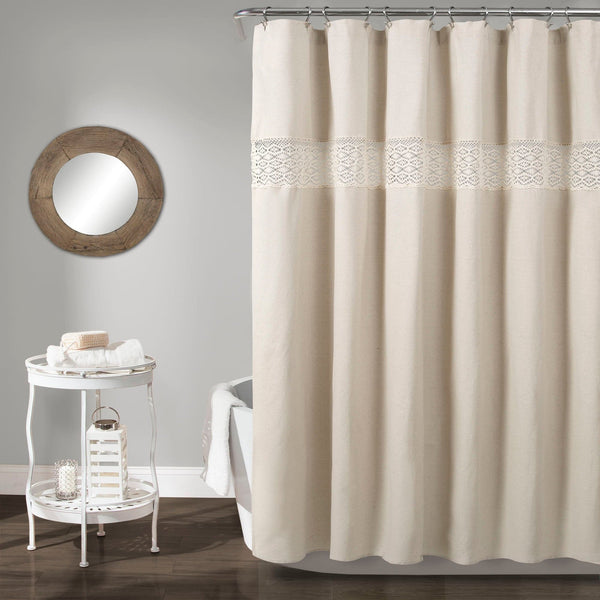 Lush Decor Dana Lace Shower Curtain
