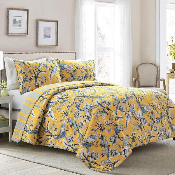 Lush Decor Dolores 3 Piece Quilt Set