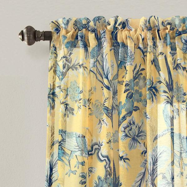 Lush Decor Dolores Sheer Window Curtain Panel Set