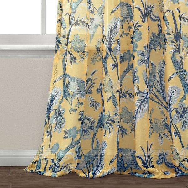 Lush Decor Dolores Sheer Window Curtain Panel Set