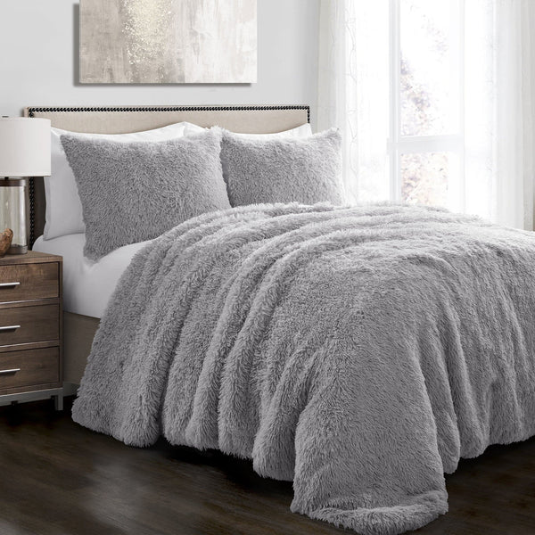 Lush Decor Emma Faux Fur Comforter Set