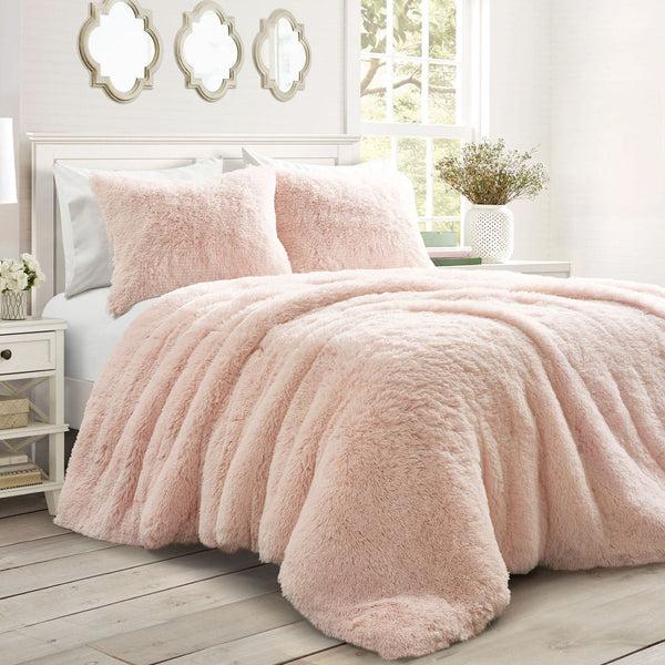 Lush Decor Emma Faux Fur Comforter Set