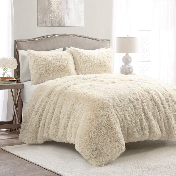 Lush Decor Emma Faux Fur Comforter Set