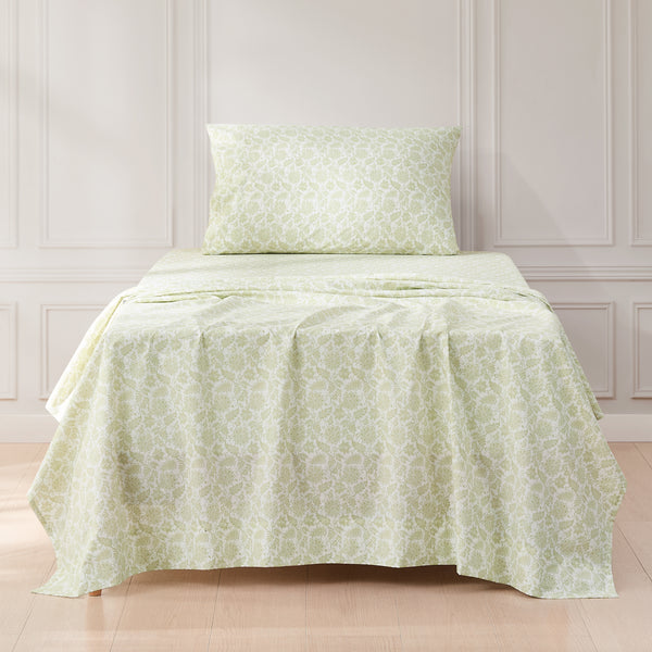 Lush Decor Floral Jacobean Cotton Sheet Set