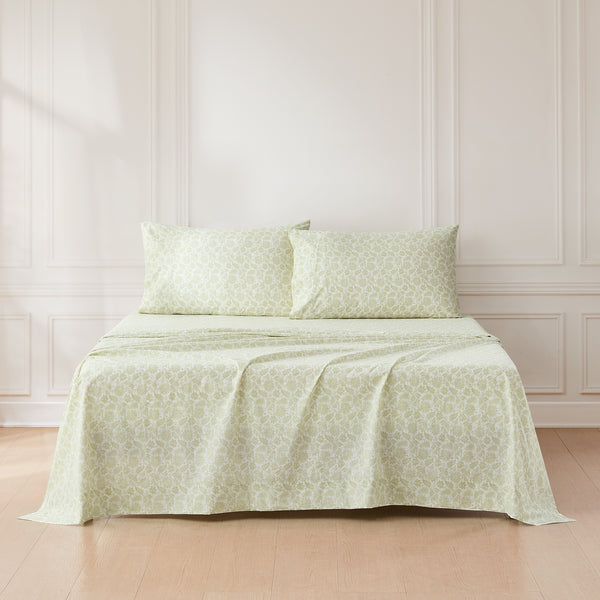 Lush Decor Floral Jacobean Cotton Sheet Set