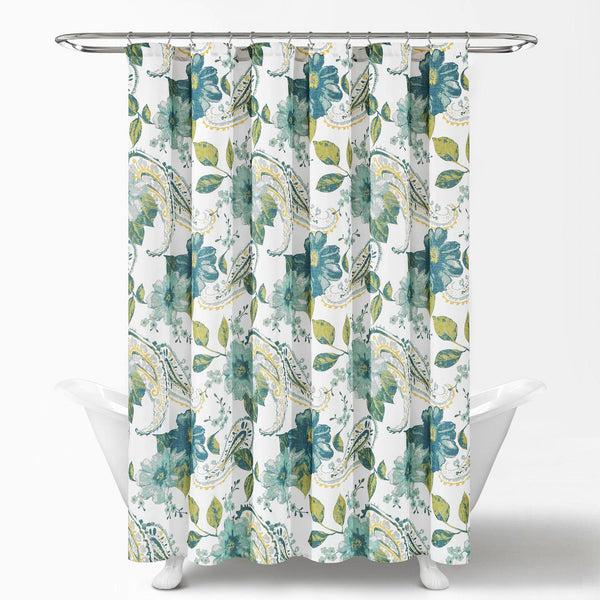 Lush Decor Floral Paisley Shower Curtain