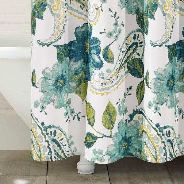 Lush Decor Floral Paisley Shower Curtain