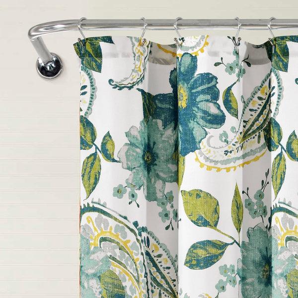 Lush Decor Floral Paisley Shower Curtain
