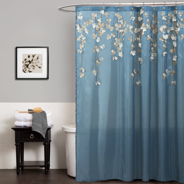 Lush Decor Flower Drops Shower Curtain