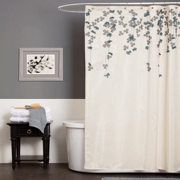 Lush Decor Flower Drops Shower Curtain