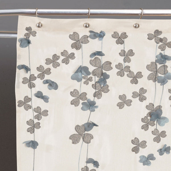 Lush Decor Flower Drops Shower Curtain