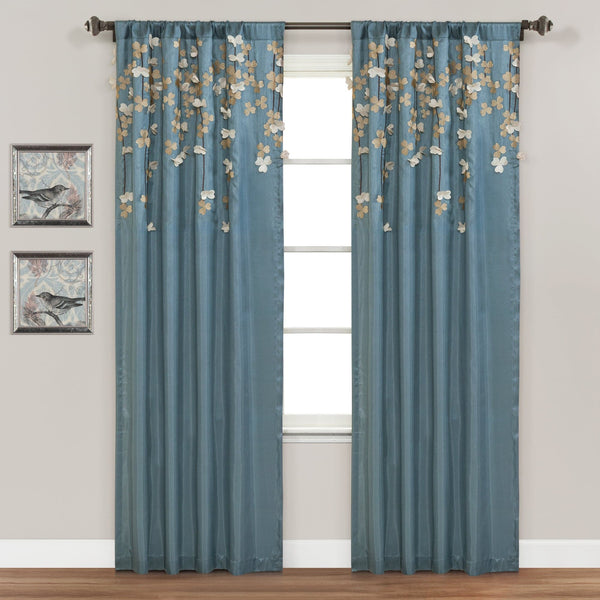 Lush Decor Flower Drops Window Curtain