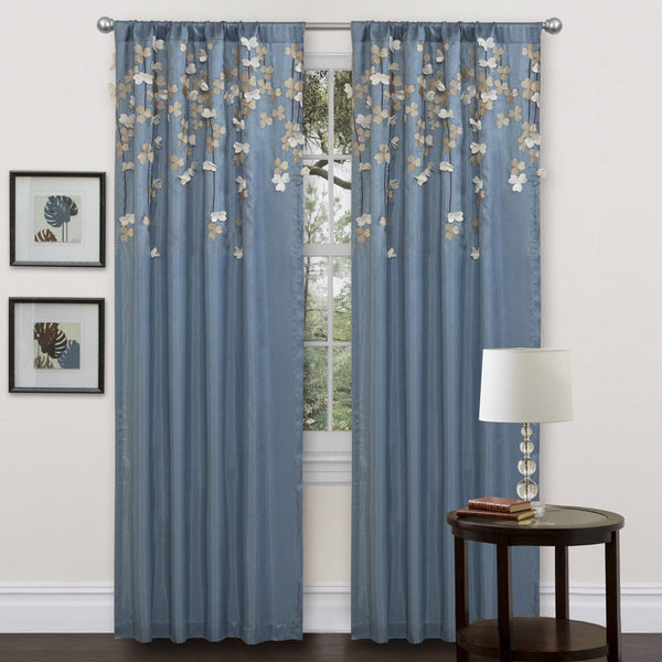 Lush Decor Flower Drops Window Curtain