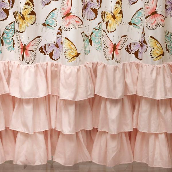 Lush Decor Flutter Butterfly Shower Curtain