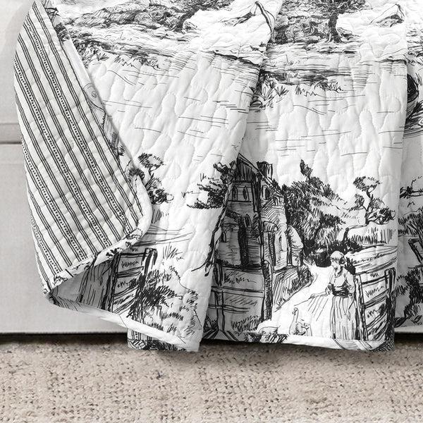 Lush Decor French Country Toile Throw