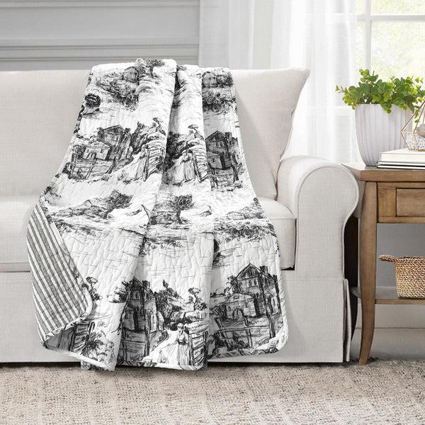 Lush Decor French Country Toile Throw