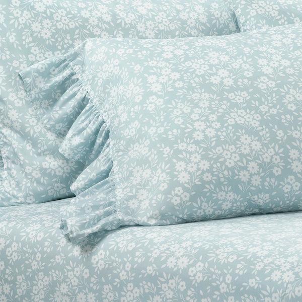 Lush Decor Garden Of Flowers Ruffle Sheet Set