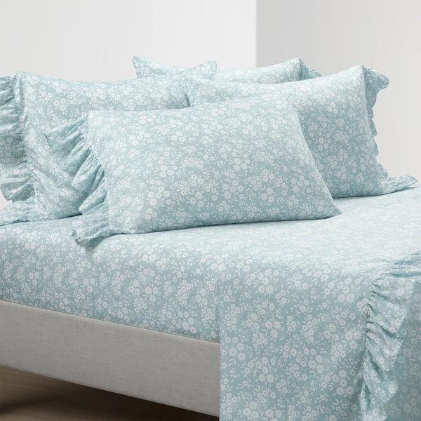 Lush Decor Garden Of Flowers Ruffle Sheet Set