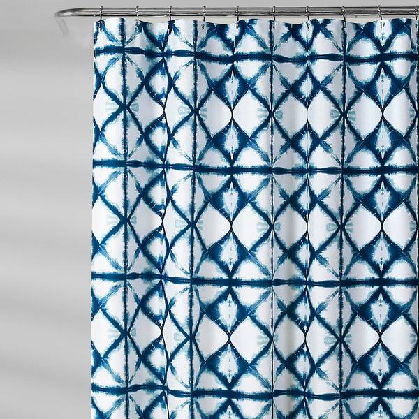 Lush Decor Geo Shibori Shower Curtain