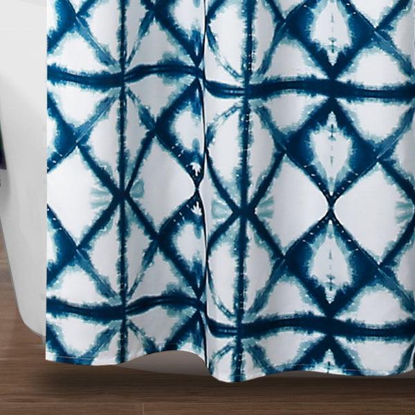Lush Decor Geo Shibori Shower Curtain