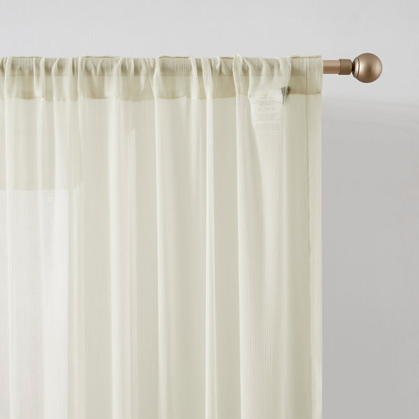 Lush Decor Georgette Sheer Curtain Panels