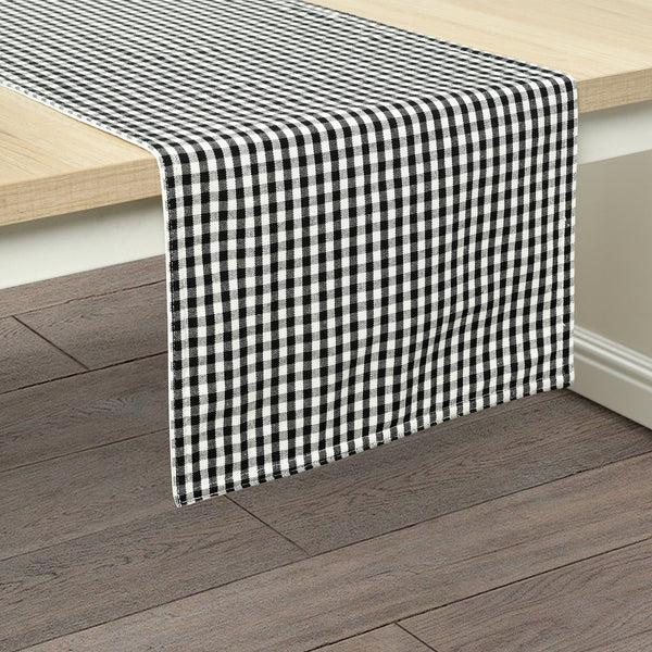 Lush Decor Gingham Check Yarn Dyed Table Runner