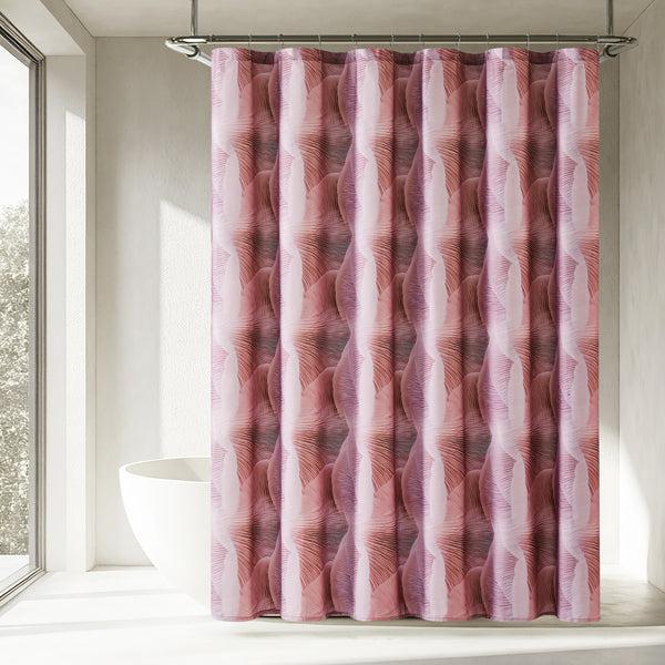 Lush Decor Guilded Spore Cotton Shower Curtain