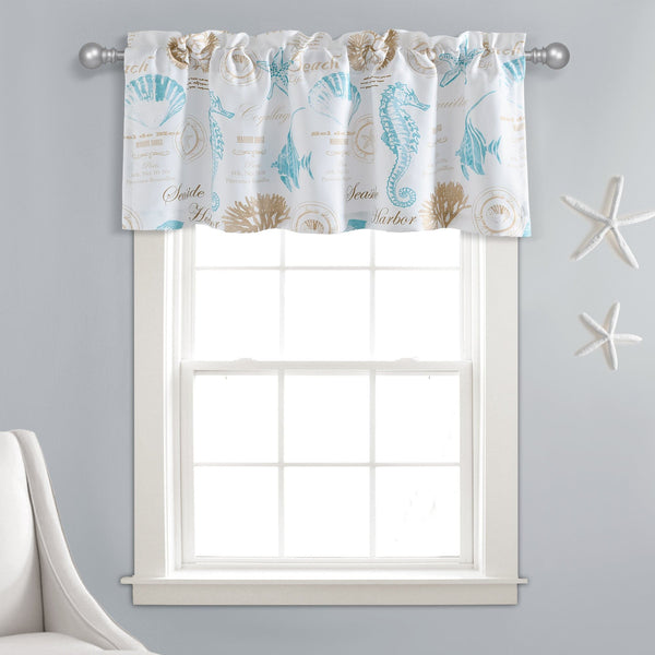 Lush Decor Harbor Life Valance