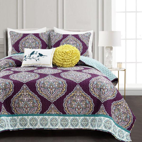 Lush Decor Harley 5 Piece Quilt Set