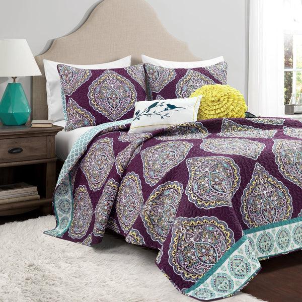 Lush Decor Harley 5 Piece Quilt Set