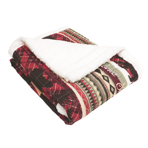 Lush Decor Holiday Lodge Sherpa Throw