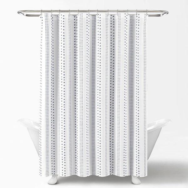 Lush Decor Hygge Stripe Shower Curtain