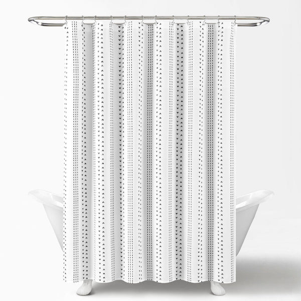 Lush Decor Hygge Stripe Shower Curtain