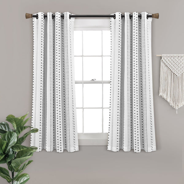 Lush Decor Hygge Stripe Window Curtain Panel Set