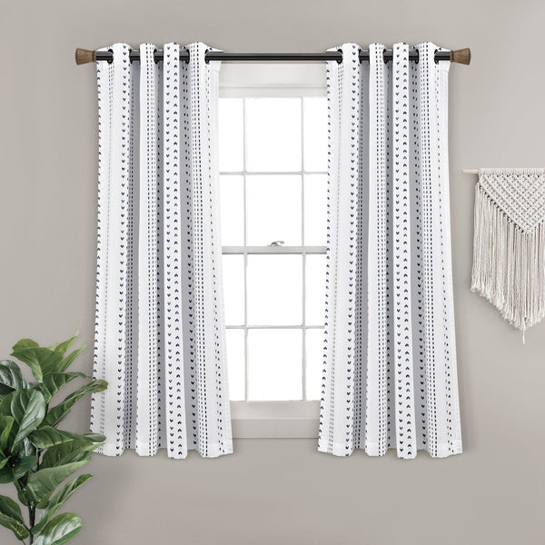 Lush Decor Hygge Stripe Window Curtain Panel Set
