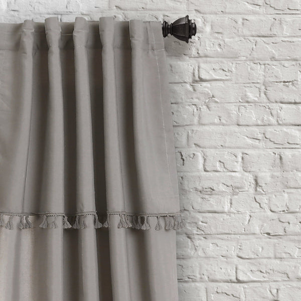 Lush Decor Ivy Tassel Window Curtain Panel Set