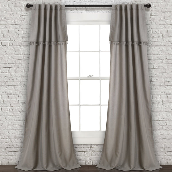 Lush Decor Ivy Tassel Window Curtain Panel Set