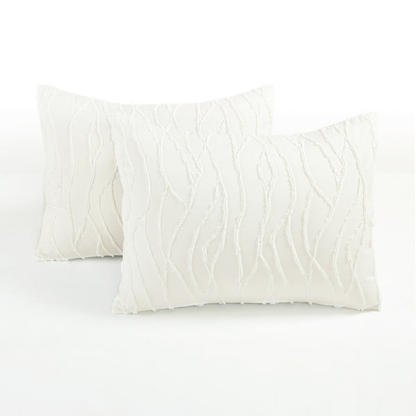 Lush Decor Jacquard Wave 3 Piece Comforter Set