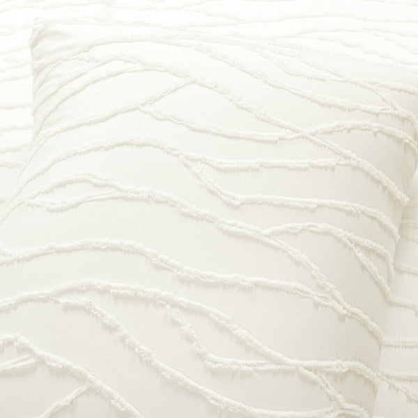 Lush Decor Jacquard Wave 3 Piece Comforter Set