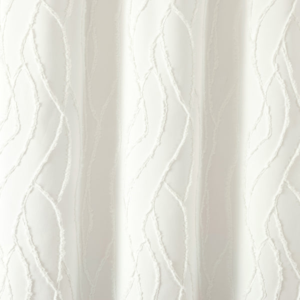 Lush Decor Jacquard Wave Shower Curtain