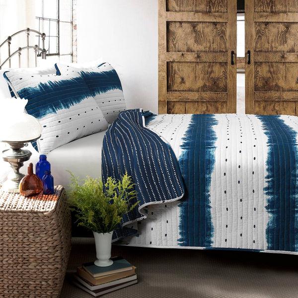 Lush Decor Jane Shibori 3 Piece Quilt Set