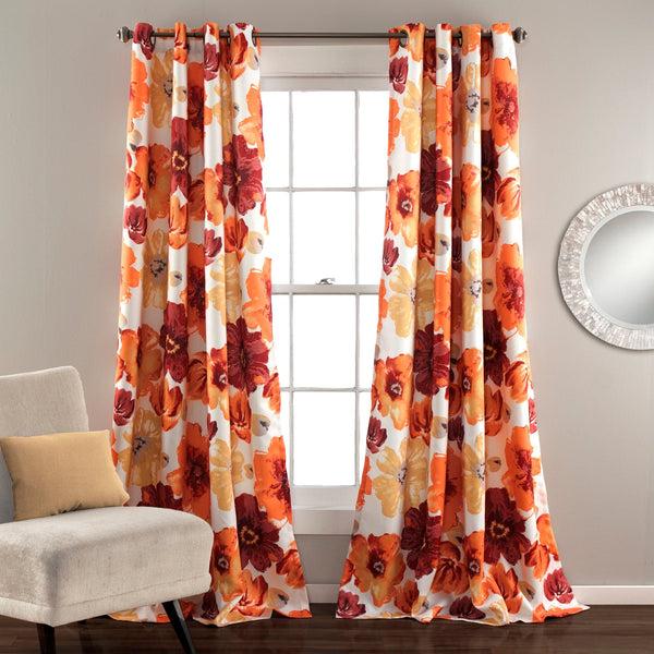 Lush Decor Leah Light Filtering Window Curtain Set