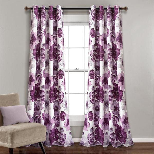 Lush Decor Leah Light Filtering Window Curtain Set