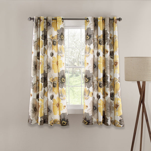 Lush Decor Leah Light Filtering Window Curtain Set